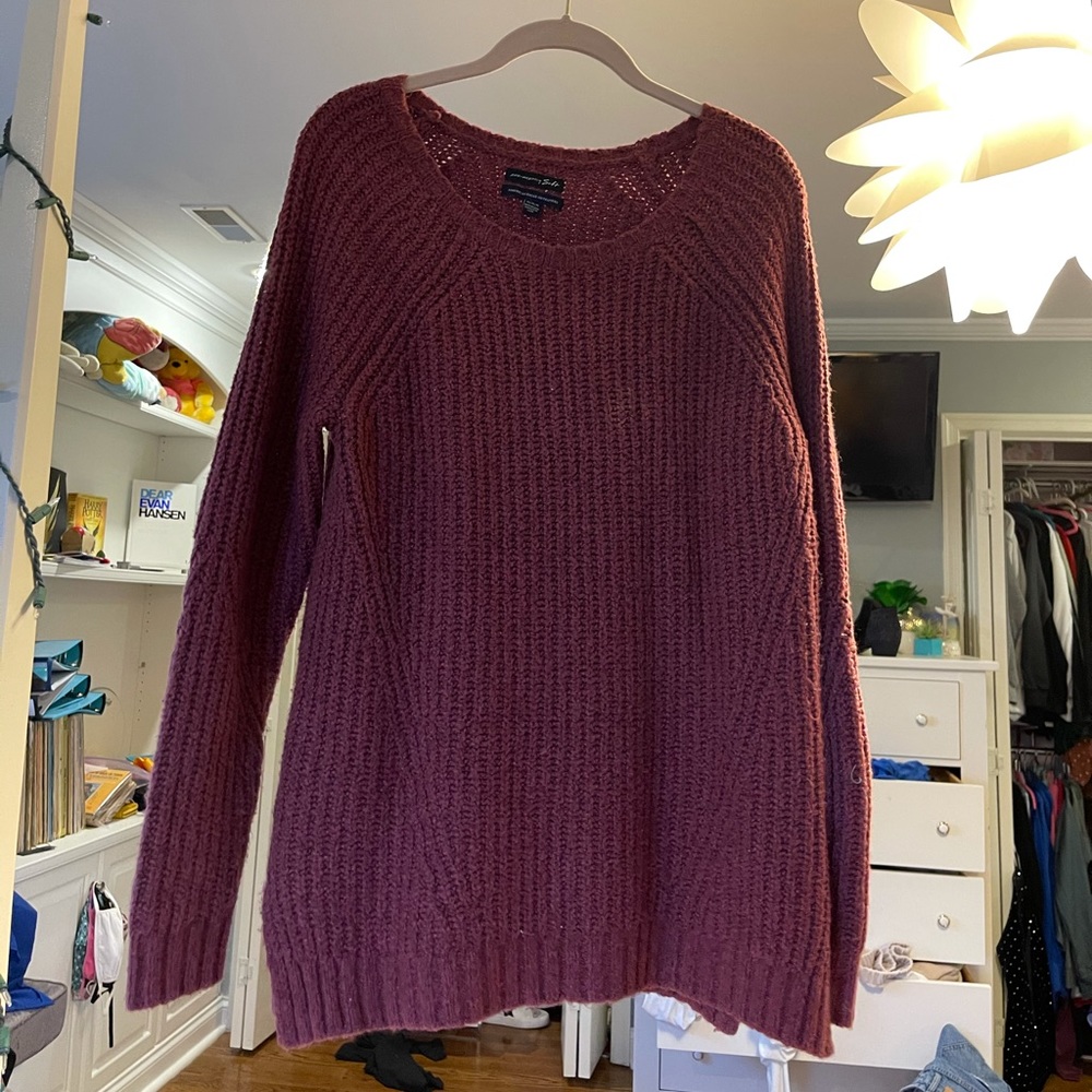 Mauve knit sweater